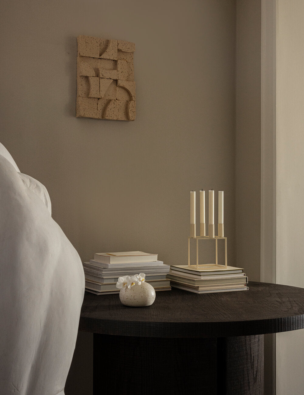 Kubus 4 lysestage - Ivory